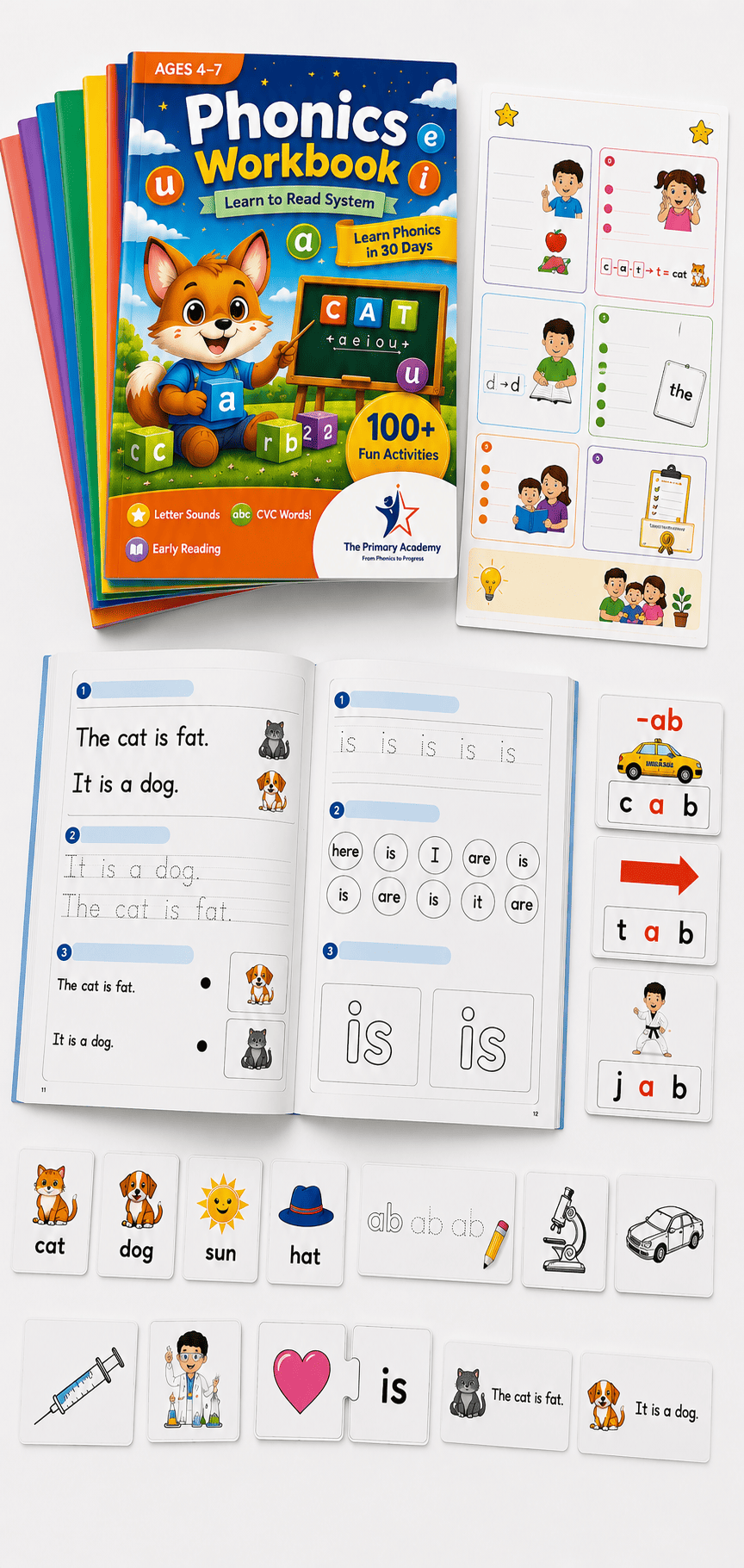 📚 Phonics Learn to Read System for Young Learners (Stage 1)
